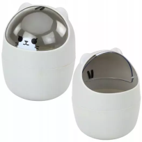 Opakowanie Mini kosz na biurko Miś szary 1L 16cm