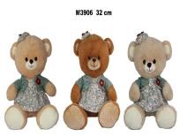 Opakowanie Miś w sukience 32cm MIX
