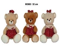 Opakowanie Miś w sukience 32cm MIX