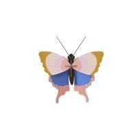 Opakowanie Model kartonowy 3D Wall Art - Gold Rim Butterfly