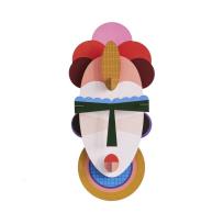 Opakowanie Model kartonowy 3D Wall Art - Masks. Cali