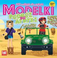 Okładka książki Modelki Podróż do Afryki. 107 naklejek..