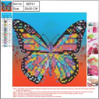 Opakowanie Mozaika diamentowa 5D kit 20x20 cm  BUTTERFLY 89741 CENTRUM
