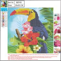 Opakowanie Mozaika diamentowa 5D kit 20x20 cm TUKAN 89745 CENTRUM