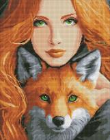 Opakowanie Mozaika diamentowa bez ramy - Ognisty lis 40x50cm