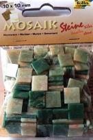Opakowanie Mozaika kamyczki marmurkowe 10x10mm zielona