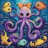 Opakowanie Mozaika piankowa ośmiornica 25x25cm