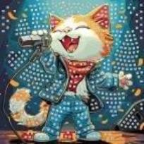 Opakowanie Mozaika piankowa śpiewający kot 25x25cm