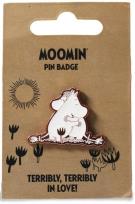 Opakowanie Muminki Przypinka metalowa Miłość