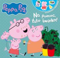 Okładka książki Na pomoc, tato świnko! Opowiadania z naklejkami. Świnka Peppa