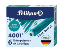 Opakowanie Naboje atramentowe krótkie 6szt turkusowe