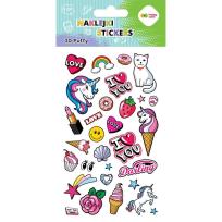 Opakowanie Naklejki 3D Puffy Funky Sweet 10x20cm HAPPY COLOR