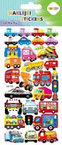 Opakowanie Naklejki 3D Puffy Vehicles 9,5x22cm HAPPY COLOR