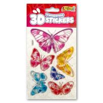 Opakowanie Naklejki 3D Transparent Six Butterflies