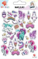 Opakowanie Naklejki dla dzieci Jednorożce