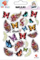 Opakowanie Naklejki dla dzieci Pióra motyle