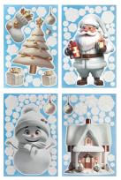 Opakowanie Naklejki elektrostatyczne na szybę BN 4szt