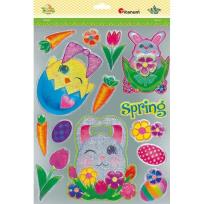 Opakowanie Naklejki foliowe metaliczne mix 14szt