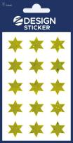Opakowanie Naklejki foliowe - złote gwiazdki