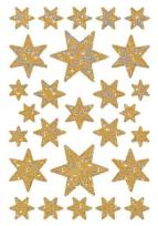 Opakowanie Naklejki gwiazdki złote