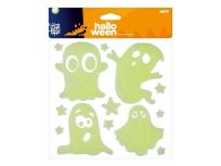 Opakowanie Naklejki Halloween żelowe świecące mix