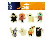 Opakowanie Naklejki Halloween żelowe świecące mix