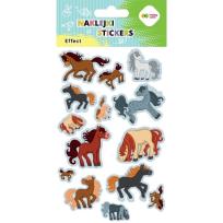 Opakowanie Naklejki Horses 10x20cm HAPPY COLOR