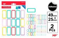 Opakowanie Naklejki imienne 49x25mm 2 arkusze