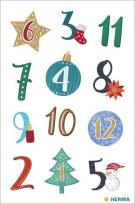 Opakowanie Naklejki kalendarz adwentowy