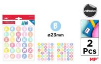 Opakowanie Naklejki literki 23mm 2 arkusze
