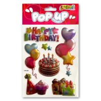 Opakowanie Naklejki metaliczne Brithday