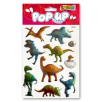 Opakowanie Naklejki metaliczne Dinosaurs