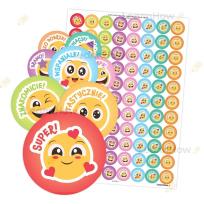 Opakowanie Naklejki motywacyjne - Emotki (polskie napisy)