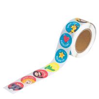 Opakowanie Naklejki motywacyjne na rolce zwierzątka i symbole 500 szt.