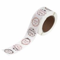 Opakowanie Naklejki na rolce 2,5cm - Christmas rose gold 500s