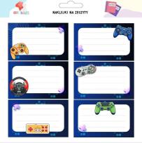 Opakowanie Naklejki na szafkę i zeszyt Pad Gra