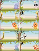 Opakowanie Naklejki na zeszyty 10szt