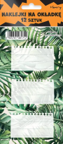 Opakowanie Naklejki na zeszyty - Monstera (12szt)