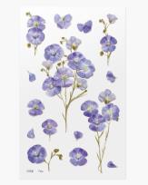 Opakowanie Naklejki ozdobne kwiaty Len zwyczajny