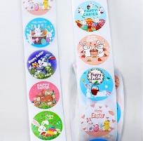 Opakowanie Naklejki papierowe na taśmie 25mm 500szt