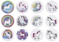 Opakowanie Naklejki papierowe na taśmie Jednorożce 500szt