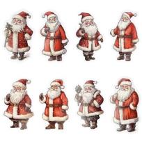 Opakowanie Naklejki papierowe na taśmie Mikołaje 250szt