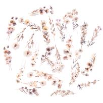 Opakowanie Naklejki pet kwiaty beige mist 30 szt. .