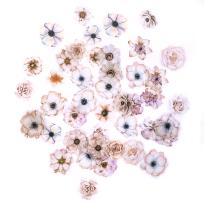 Opakowanie Naklejki pet pastelowe kwiaty 50 szt.