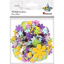 Opakowanie Naklejki piankowe Kwiaty 140szt