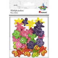 Opakowanie Naklejki piankowe kwiaty i motyle 30szt