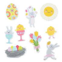 Opakowanie Naklejki piankowe zajączki, kurczaczki 36szt
