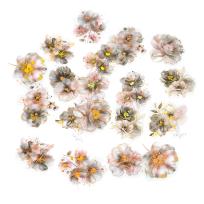 Opakowanie Naklejki połyskujące pet kwiaty gray powder 20 szt.