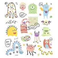 Opakowanie Naklejki Psotne potworki 24szt