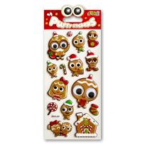 Opakowanie Naklejki puffy Christmas Gingerbread